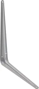 EAI - London Shelf Bracket - 350x300x48x1mm - Silver - Pack of 10