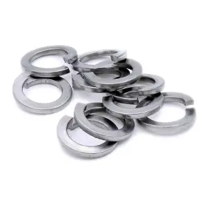 M6 Rectangular Section Spring Locking Washers Bright Zinc Plated DIN 127B Pack of 10