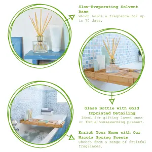 Glass Reed Diffusers - 200ml - Lemongrass - Pack of 3