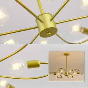 Garwarm  6-Light  Irregular Mid-Century Modern Chandelier