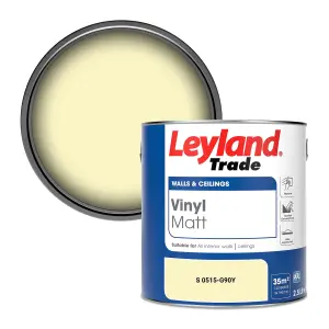 Leyland Trade Vinyl Matt Walls & Ceilings Emulsion Paint (S 0515-G90Y) 2.5L