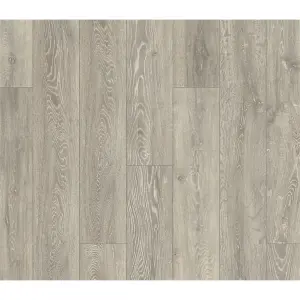 PACK OF 15 (Total 15 Units) - Grey Oak 8mm Thick Laminate Flooring (33.3m2 Coverage)