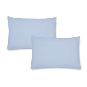 Catherine Lansfield Brushed Cotton Standard Pillowcase Pair Lansfield Blue