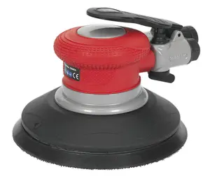 Sealey Air Palm Random Orbital Sander With 360 Degrees Exhaust Muffler 150mm GSA04