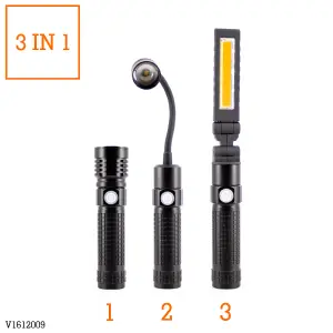 Vaunt 3-in-1 Magnetic Torch 350 Lumen Inspection Light Camping Torch V1612009