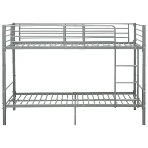 Berkfield Bunk Bed Grey Metal 90x200 cm