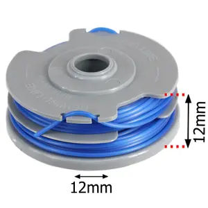 SPARES2GO Spool Line and Cover compatible with Qualcast GT2541 Strimmer Trimmer (5m, 1.5mm)