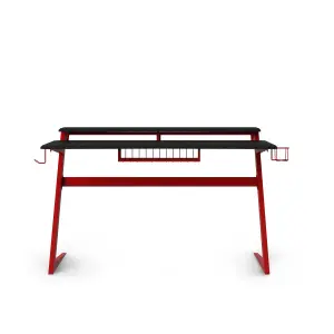 Aries Gaming Desk in Black / Red