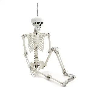 Halloween Realistic Full Body Skeleton Hanging Prop Decoration Posable Joints 170cm