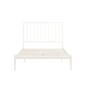 Giulia Modern Metal Bed White, King