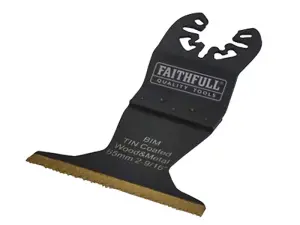 Faithfull - Multi-Functional Tool Bi-Metal Flush Cut TiN Coated Blade 65mm