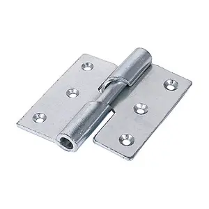 TIMCO Rising Butt Hinges Left Hand Steel Silver - 75 x 72