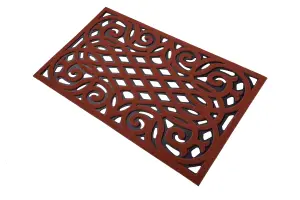 Nicoman Eco Friendly Outdoor Door Mat 91x61cm - Red