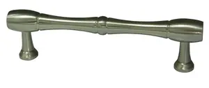 Cooke & Lewis Satin Nickel effect Cabinet T-shaped Pull handle, Pack of 1