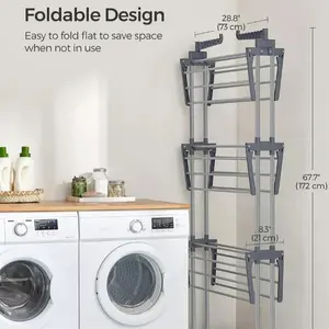 Foldable Freestanding Drying Rack