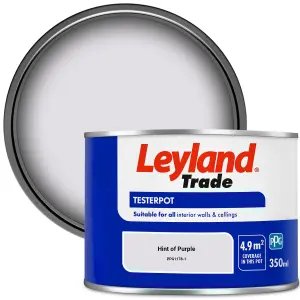 Leyland Trade Vinyl Matt Walls & Ceilings Emulsion Paint Hint of Purple (PPG1178-1) 350ml Tester