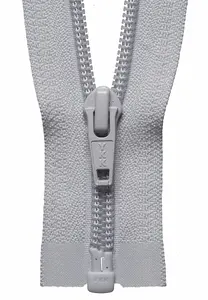 NYLON O/E ZIP 81CM - Nylon Open End Zip: 81cm: Silver - YKK