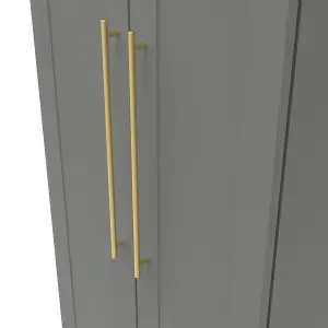 Helmsley 2 Door Wardrobe in Dusk Grey (Ready Assembled)