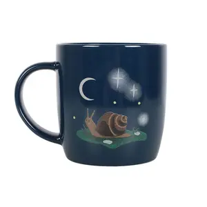 Something Different Gnome Sweet Gnome Snail Mug Navy Blue (One Size)