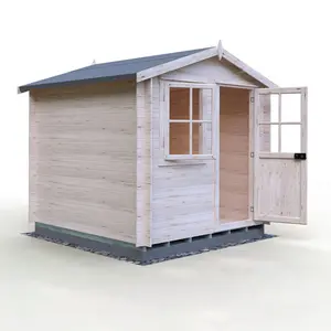 Piagge 8 x 8 Ft. Tongue & Groove 19mm Log Cabin No