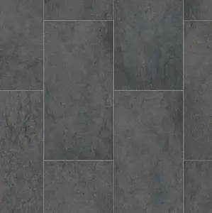 Mid Grey Tile Effect Vinyl (1m x 2m)