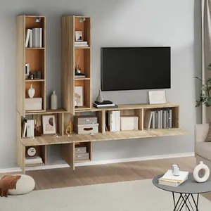 Berkfield Wall-mounted TV Cabinet Sonoma Oak Engineered Wood