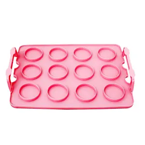 Oypla Pink 3 Tier 36 Cupcake Plastic Carrier Holder Storage Container