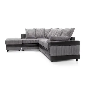 Dino Corner Sofa in Grey Left Facing