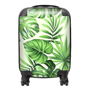 Exotic Palm Leaves Suitcase - Mini Cabin