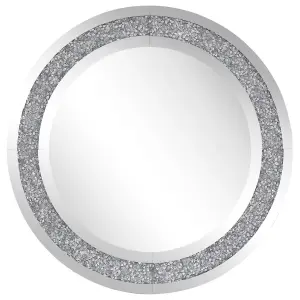 Beliani Glam Wall Mirror ERBRAY Silver