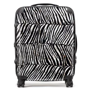 Zebra Pattern Suitcase - Large