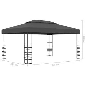 Berkfield Gazebo 3x4 m Anthracite