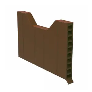 HomeSmart 5 x Easy Trim Brown Brick Weep Vents for Cavity Wall Ventilation