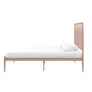 Giulia Modern Metal Bed Millennial Pink, Double