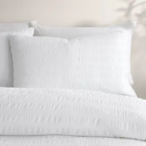 Honley Seersucker Textured Duvet Cover Set