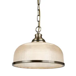 Asner 1 - Light Dome Pendant Antique Brass