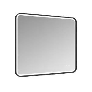 Aquarius Image LED Mirror 800 x 700MM Black