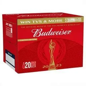 Budweiser Lager Beer Bottles 20X300ml