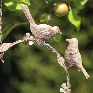 Vintage Hanging Heart Facing Garden Bird Feeder Bird Dish