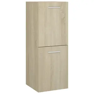 Berkfield Bathroom Cabinet Sonoma Oak 30x30x80 cm Engineered Wood