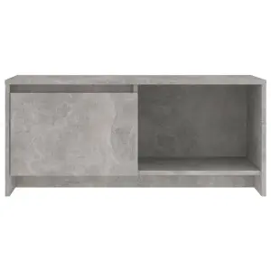 Berkfield TV Cabinet Concrete Grey 90x35x40 cm Engineered Wood