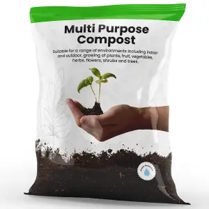 120 Litre (2 x 60L) Multi-Purpose Compost With Nutrient Enhanced Formula & Wetting Agent Ideal For Garden