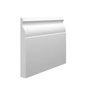 Skirting World Ogee 1 MDF Skirting Board - 120mm x 18mm x 4200mm, Primed, No Rebate