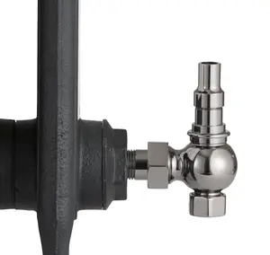 Arroll UK28 Black Angled Thermostatic Radiator valve