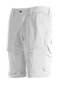 Mascot Customized Stretch Lightweight Shorts - White   (30.5) (Leg Length - 9")