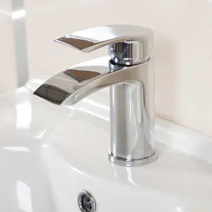 Tyrell Polished Chrome Deck-mounted Basin Mono Mixer Tap