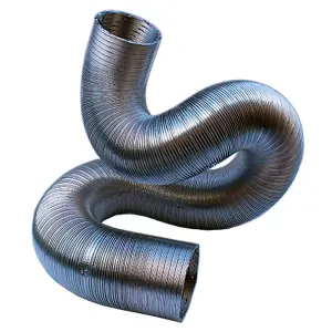 Kair Semi-Rigid Aluminium Hose 152mm Dia - 3 Metre Length Hose for Fans, Cooker Hoods and Ventilation