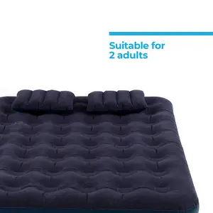 AIR BED WITH PILLOWS & HAND PUMP