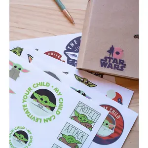 Star Wars: The Mandalorian Tech Stickers (Pack of 28) Multicoloured (One Size)