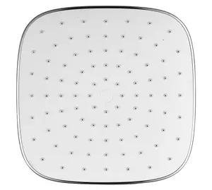 VURTU Hunsdon Soft Square Fixed Shower Head, 97(H) x 200(W), Chrome, 991111